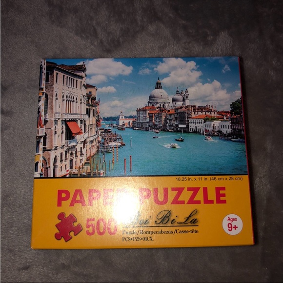 Bei Bi La 500 Piece Paper Puzzle/ Grand Canal, Venice Scene, Water front - Picture 3 of 11